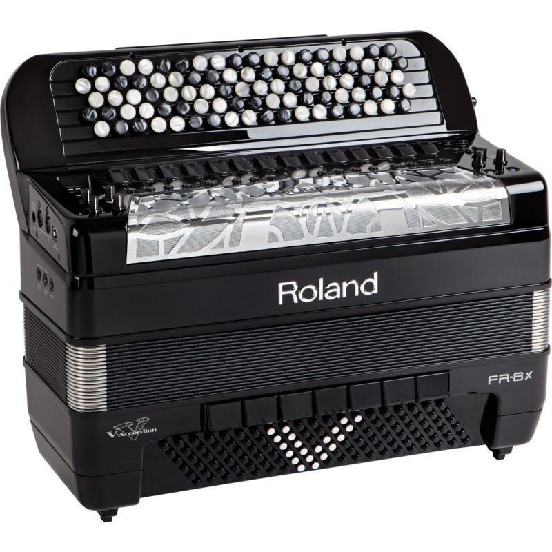 Roland (ボタンアコーディオン奏者育成応援！完全台数限定・高品質モニターヘッドホン付き！)FR-8XB BK ローランド ボタン式 Vアコーディオン..._1