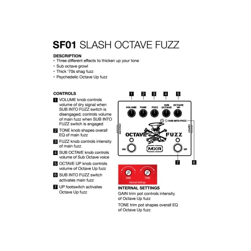 MXR SF01 [Slash Octave Fuzz] : 渋谷イケベ楽器村 - 通販 - Yahoo