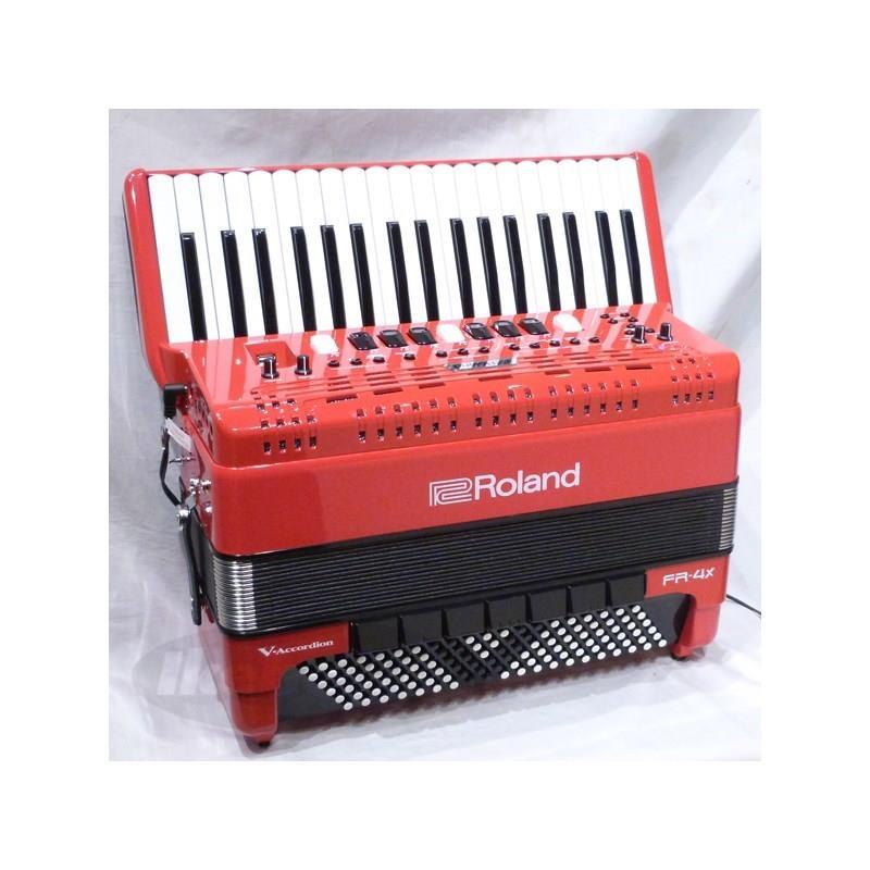 Roland (台数限定・純正リュック型ソフトケース付き)FR-4X RD レッド ローランド Vアコーディオン 電子 ピアノ式 37鍵盤 中型の画像