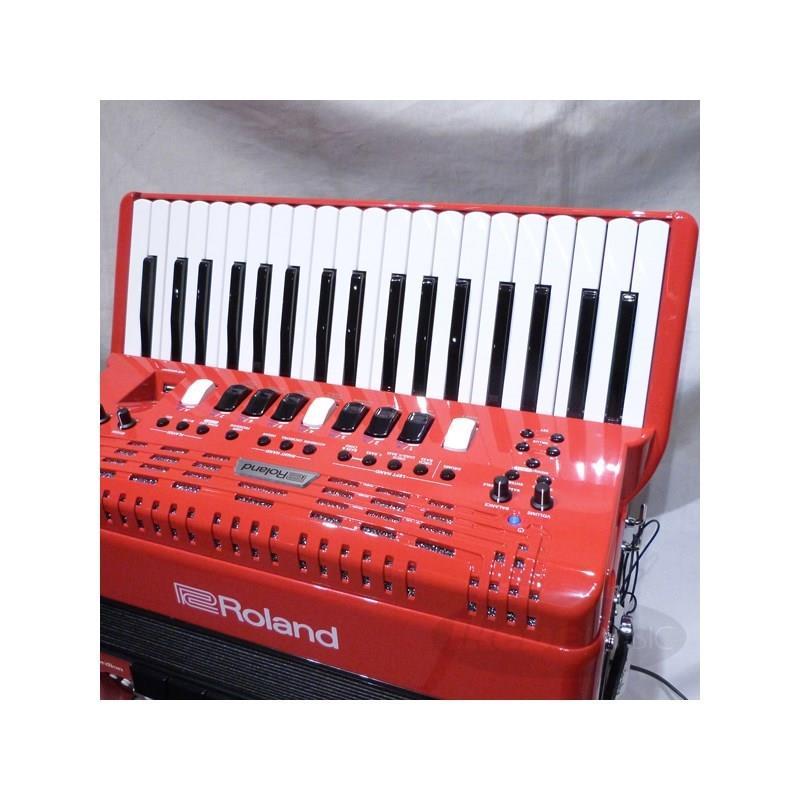 Roland (台数限定・純正リュック型ソフトケース付き)FR-4X RD レッド ローランド Vアコーディオン 電子 ピアノ式 37鍵盤 中型の画像