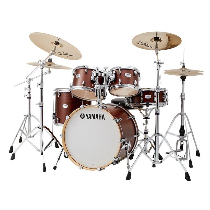 YAMAHA - TMP0F4SAC18 [Tour Custom/20バスドラムスタンダードセット + A Custom /3シンバルいたし方] 【色つや：黒茶繻子:CHS】 楽器、手芸、コレクション-ドラムセット-楽器、器材