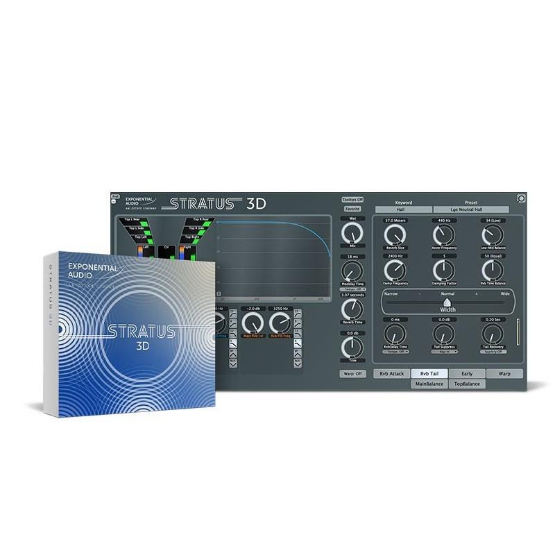 iZotope 【 Mix & Master SALE第二弾(3/27まで)】Exponential Audio: Stratus 3D(オンライン納品専用)※代金引換はご利用頂けません