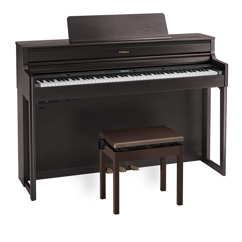 Roland HP704-DRS（ダークローズウッド調仕上げ）(当店限定・3年保証)(豪華特典つき)(古い電子ピアノ無料引取)(全国配送設置無料/沖縄・離島..._1