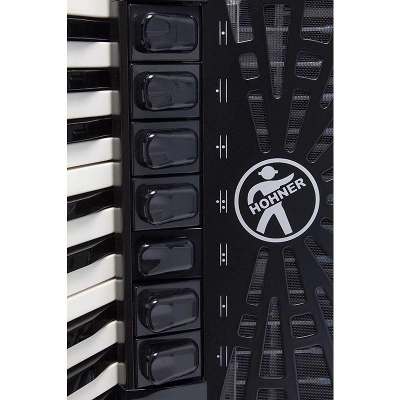 Hohner (アコーディオン専門店・出荷前検品発送)Bravo III 120 BLK カラー：ブラック  ホーナー アコーディオン 入門向け ピアノ式 41鍵盤 大型の画像