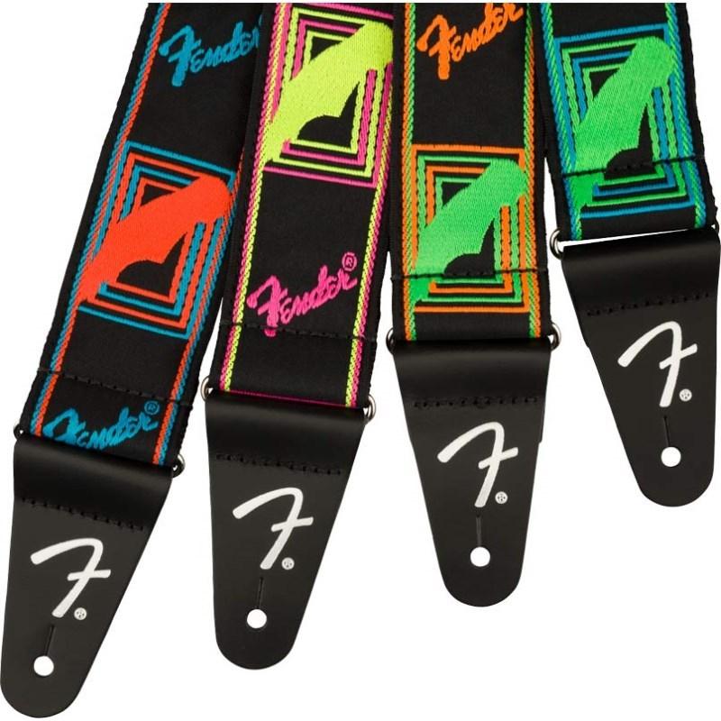 Fender USA NEON MONOGRAMMED STRAP (GREEN/BLUE) (#0990681303)｜shibuya-ikebe｜03
