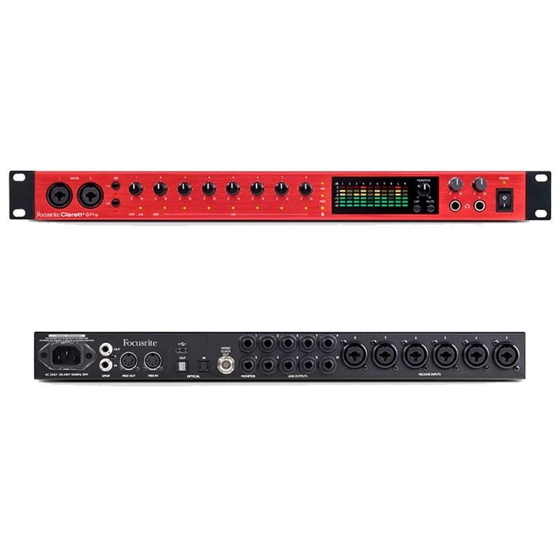 Focusrite Clarett+ 8Pre USB(18in/20out・USBオーディオインターフェイス)(フォーカスライト)の画像