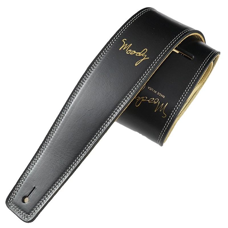 Moody Leather-Leather 2.5inch Standard Tail [Black-Cream] : 渋谷