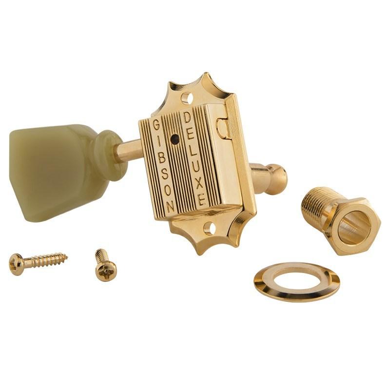 Gibson 【春得セール】 Deluxe Green Key Tuner Set (Vintage Gold) [PMMH-020]の画像
