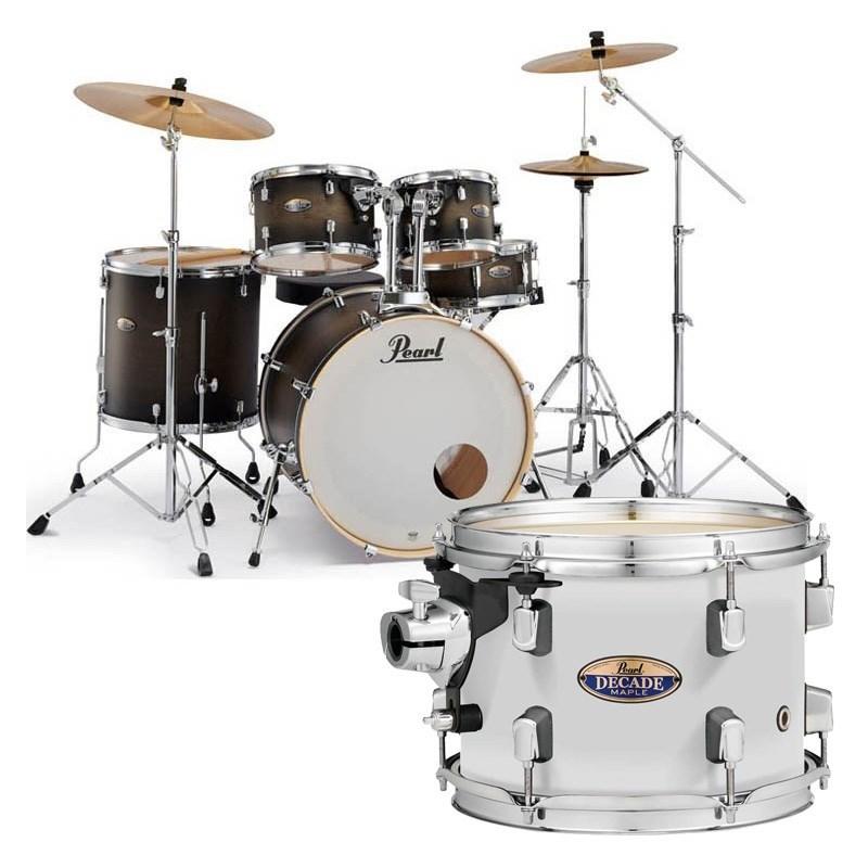 Pearl Decade Maple Ready Set Go シンバル付きドラムフルセット - White Satin Pearl [DMP825S/CN #229]【お取り寄せ品】