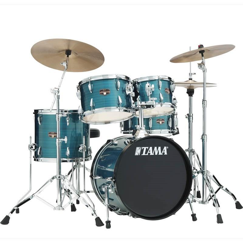 TAMA IP58H6RC-HLB [Imperialstar 18 バスドラムキット / シンバル付属 / ヘアライン・ブルー]