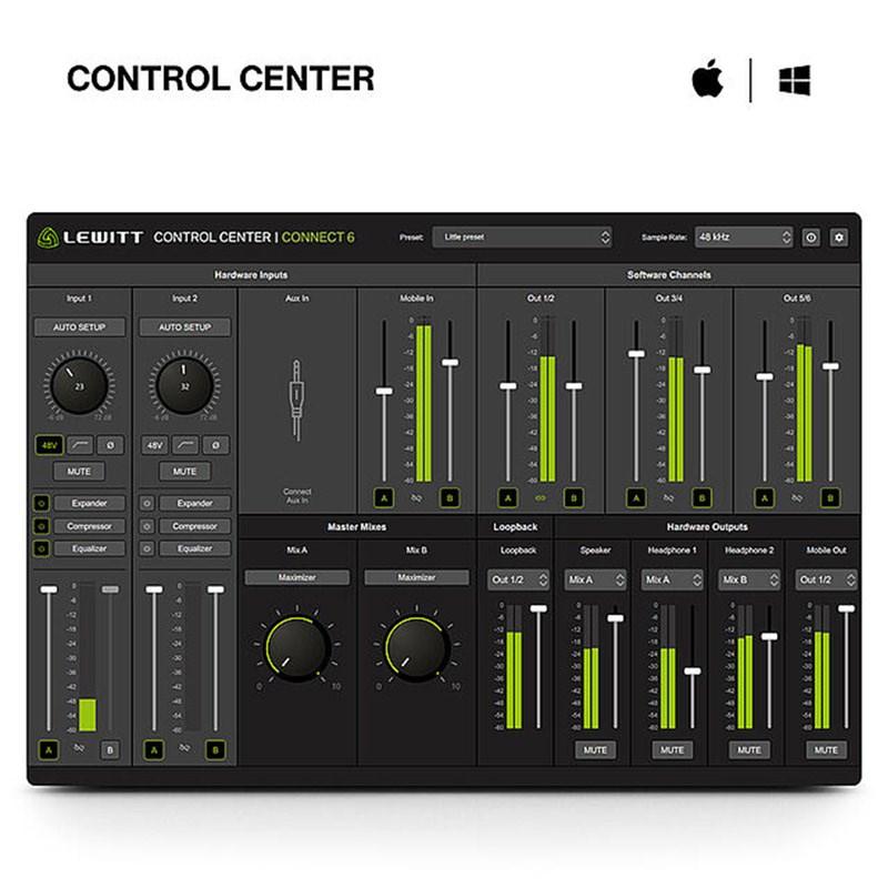 LEWITT CONNECT 6 (ルーイット)(オーディオインターフェイス)(レコーディング)(ストリーミング)(ポッドキャスト)(自動セットアップ)(ループバ..._4