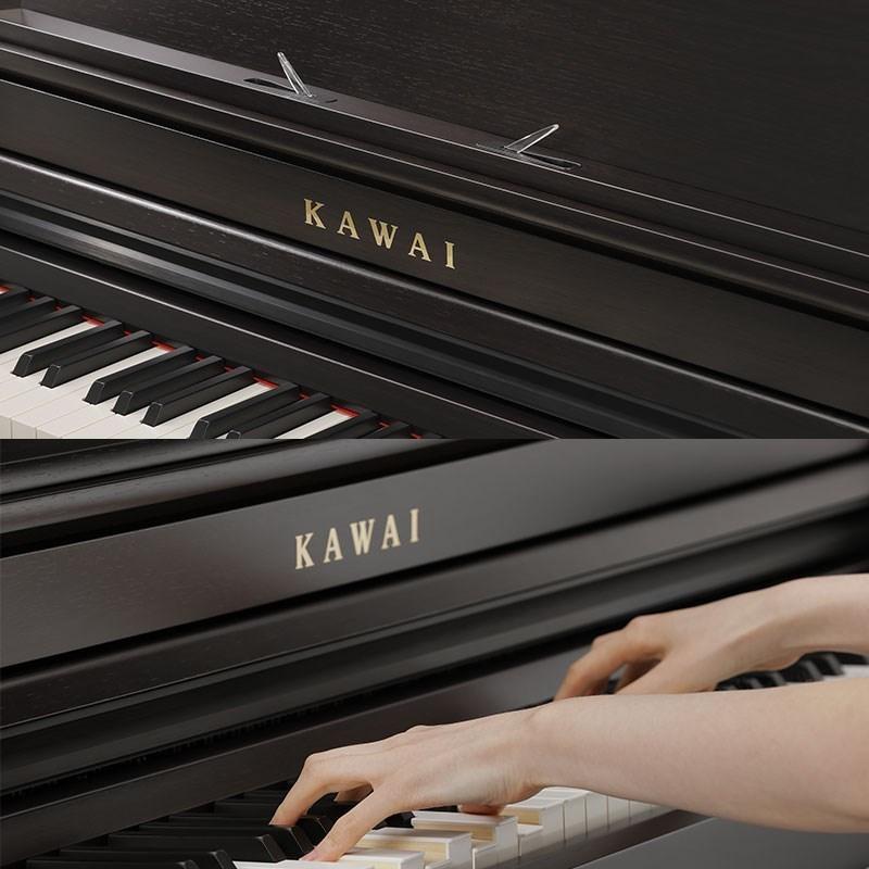 KAWAI (出張修理・延長3年保証) (全国配送設置無料※) (汎用マット・キーカバー付) カワイ  CA401R ローズウッド調 88鍵盤 電子ピアノ  木製...の画像