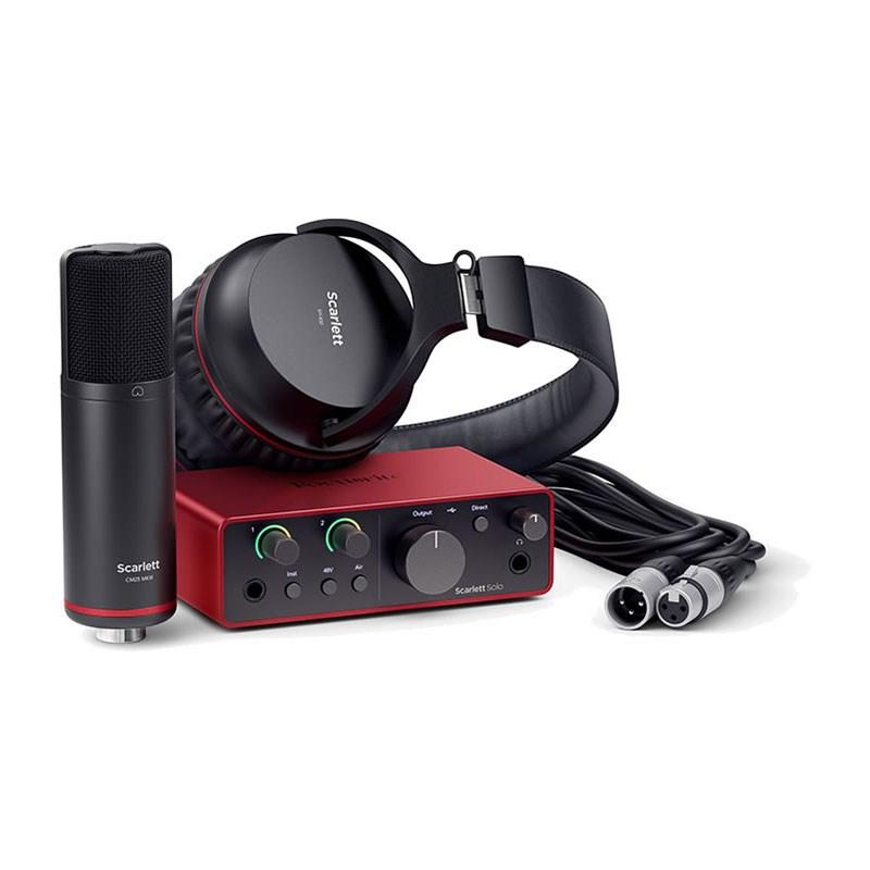 Focusrite Scarlett Solo/ マイク PA機器 Focusrite Scarlett Solo Studio gen4(コンデンサーマイク
