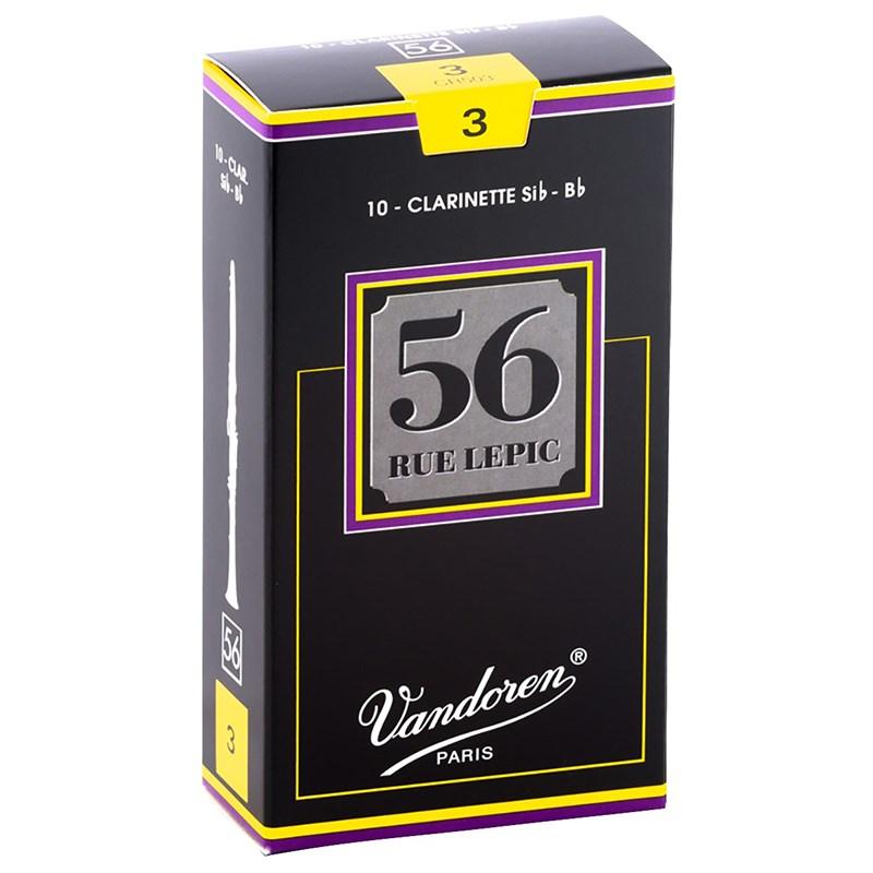 バンドーレン ルピック56 、硬さ3 、4箱セット。 vandoren（バンドーレン） 《硬さ：3》B♭クラリネット用リード