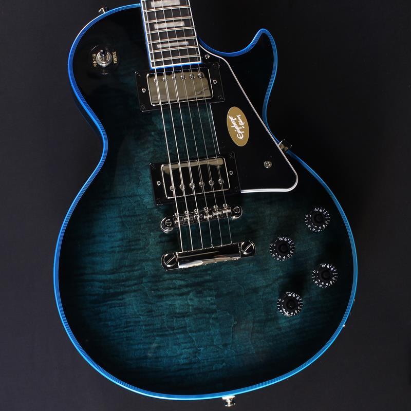 ギター Epiphone Les Paul Custom Widow Epiphone Les Paul Custom Widow Limited Electric Guitar- Indigo