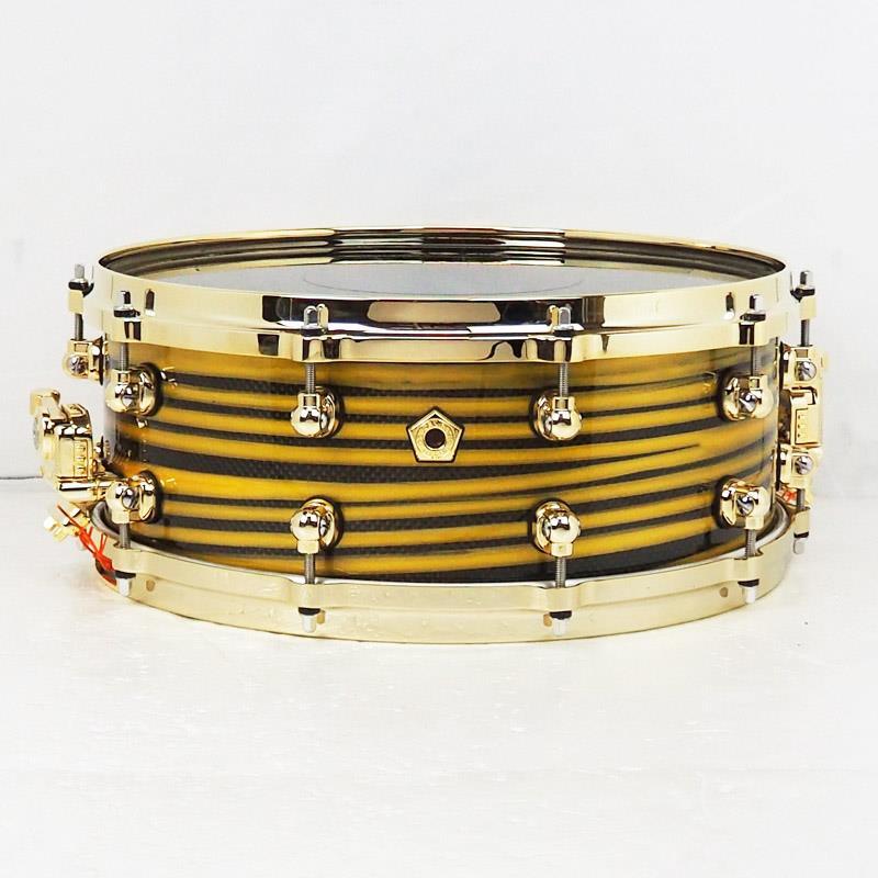 Pearl Pearl Masterworks Snare Drum 14x5.5 -Gold Swirl on Black