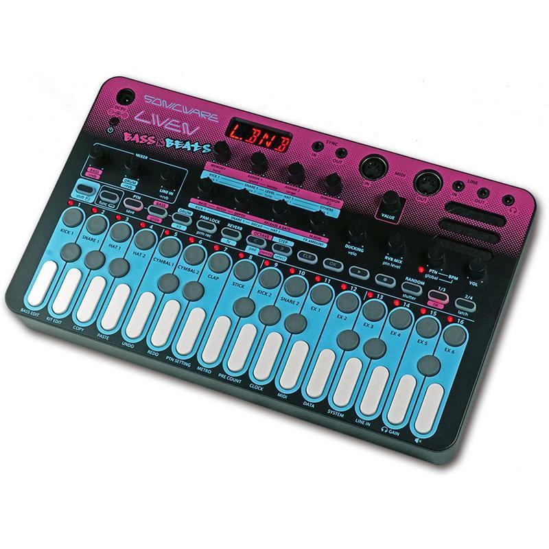 SONICWARE LIVEN BASS&BEATS (電源アダプター無し) ソニックウェア Wavetableベースシンセ / リズムマシン