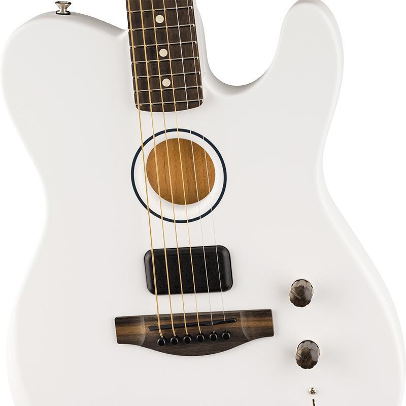 Fender Acoustics Limited Edition FINNEAS American Acoustasonic Telecaster (Satin Arctic White/Ebony)の画像