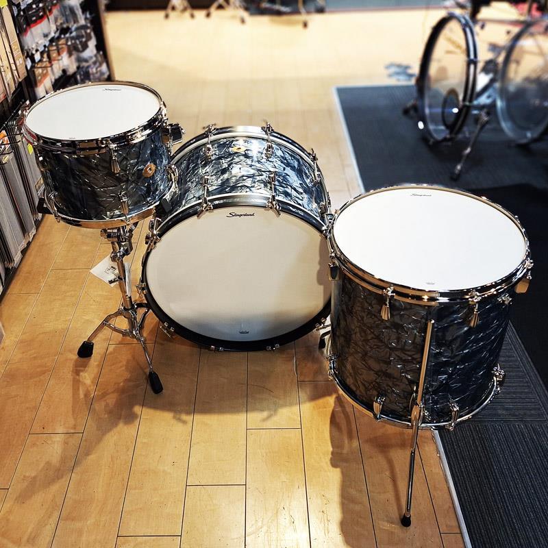 Slingerland Radio King 3pc Outfit [22BD，13TT，16FT/Black Diamond