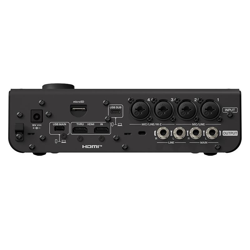 YAMAHA URX44V B (Black)(ブラック)(ヤマハ)(オーディオインターフェース)(URXシリーズ)(USB-C搭載)(HDMI入力搭載)(タッチパネル)(DSP内蔵)(3...の画像