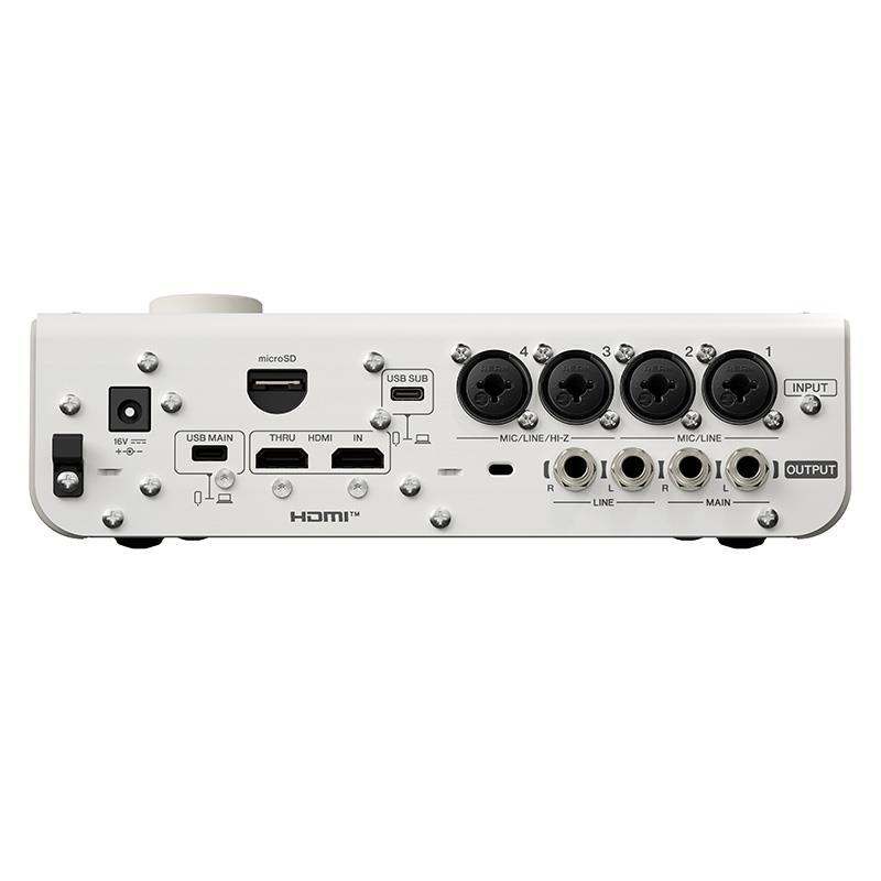 YAMAHA URX44V W (White)(ホワイト)(ヤマハ)(オーディオインターフェース)(URXシリーズ)(USB-C搭載)(HDMI入力搭載)(タッチパネル)(DSP内蔵)(3...の画像