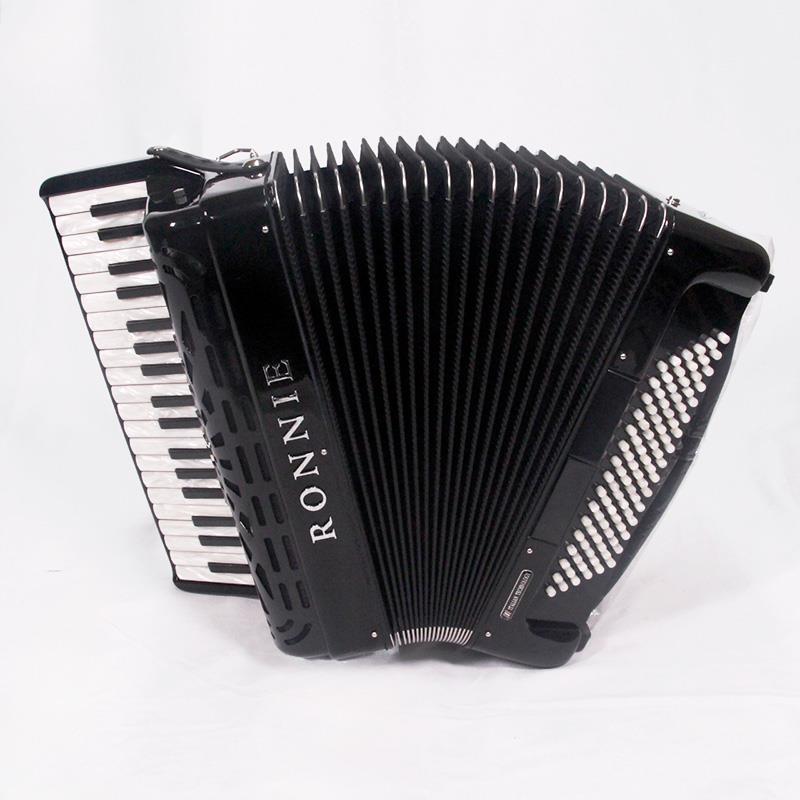 RONNIE Jubilate96 BK 国内仕様 37鍵盤 96ベース M.M.L ピアノ式 ロニー Black イタリアパーツ使用 アコーディオン_6