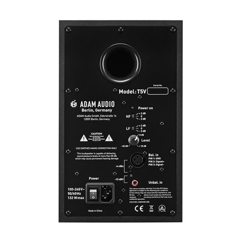 ADAM T5V (ペア)【PASSGO REDスピーカーケーブルセット(TRS-XLR)3.0ｍ】(アダム)(2ウェイモニタースピーカー)_3