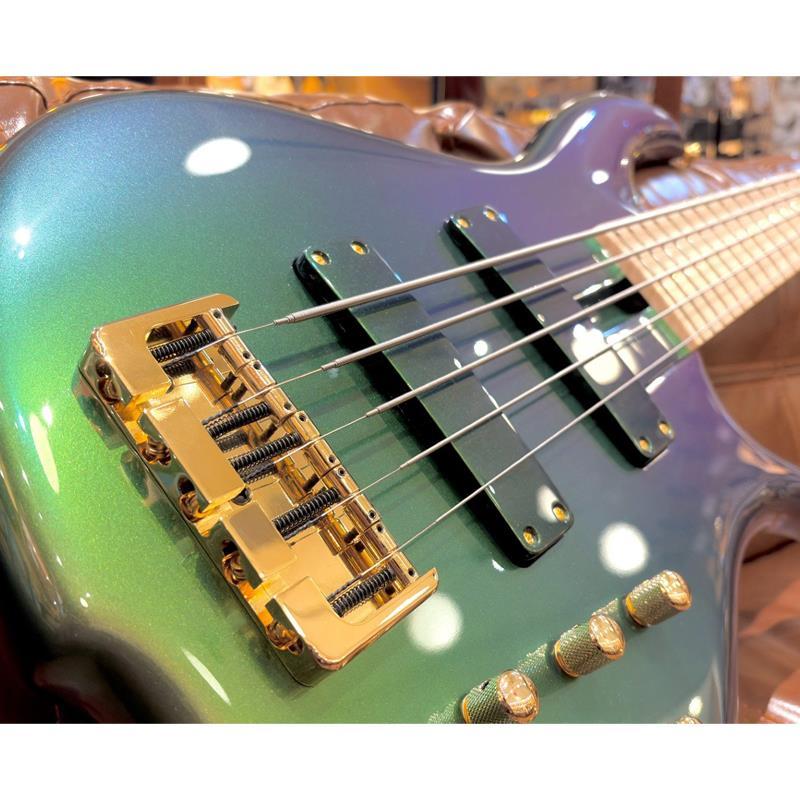F-bass BN5 Alder body (Purple \u0026 Green [Urban Ivy] SuperShift Pearl Gloss with Gold Hardware)_4