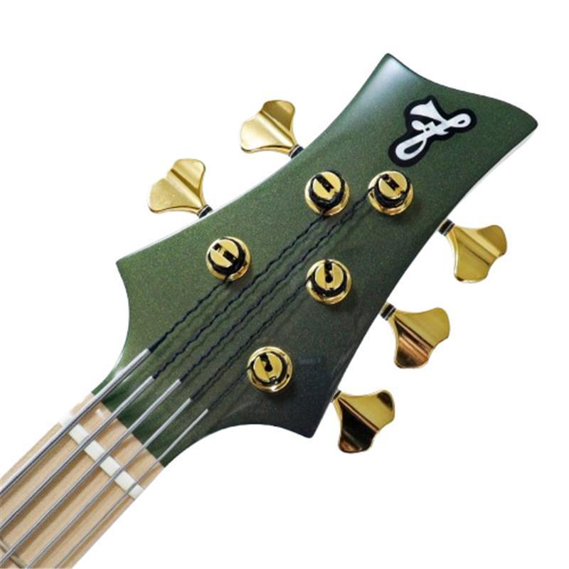 F-bass BN5 Alder body (Purple \u0026 Green [Urban Ivy] SuperShift Pearl Gloss with Gold Hardware)_6