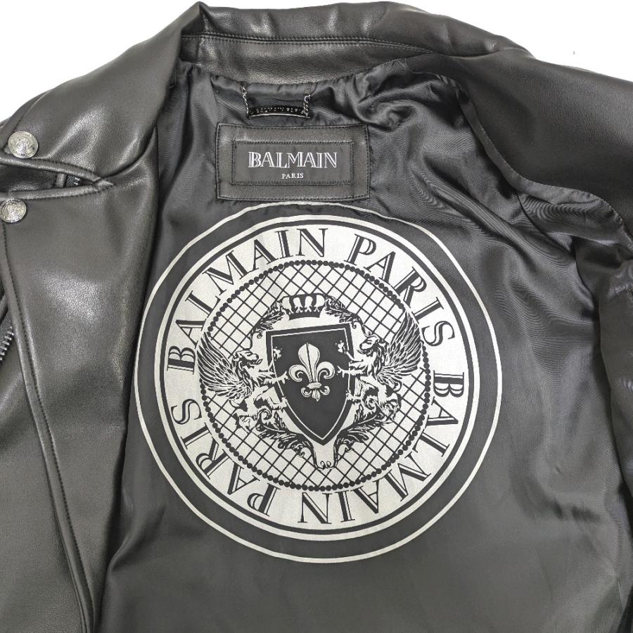 BALMAIN（バルマン） Dz384701 ライダースジャケット ECO LEATHER 402