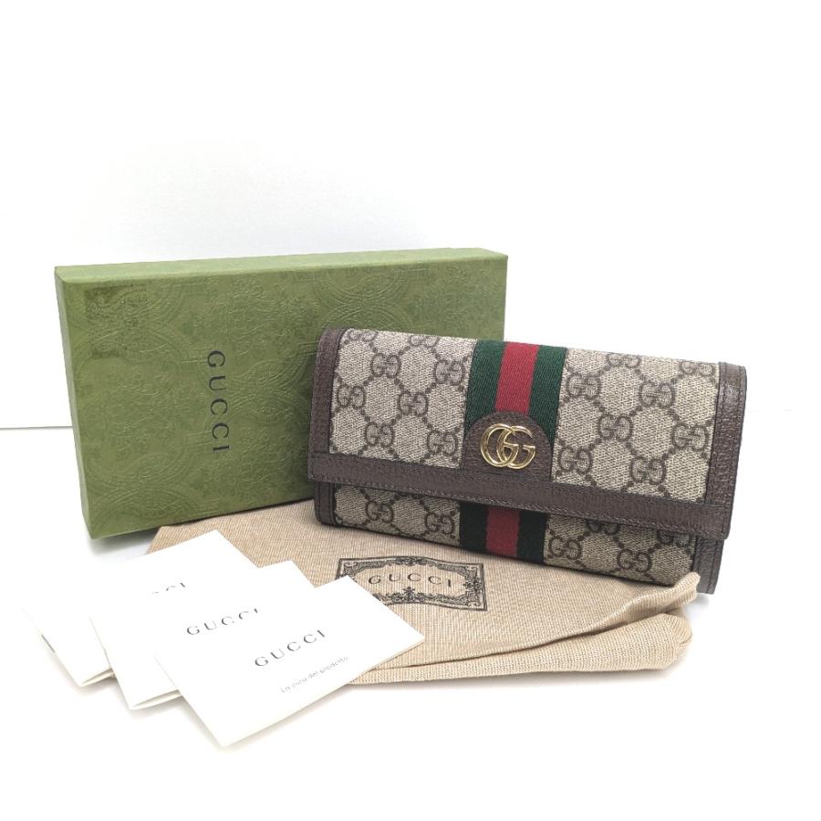 レディース GUCCI オフィディア フローラ 二つ折り財布