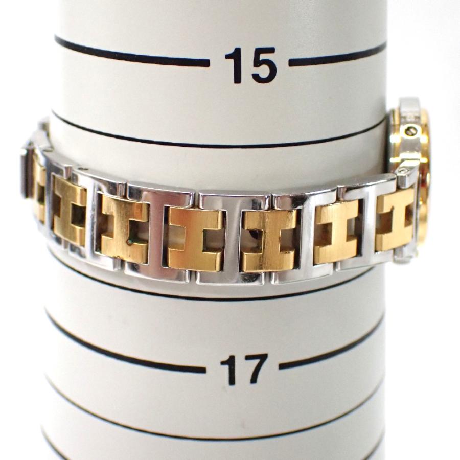 HERMES（エルメス） F630382 腕時計 SS×GP ホワイト文字盤 クオーツ