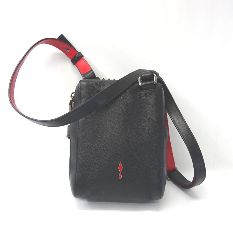 Ft クリスチャンルブタン バッグ メッセンジャーバッグ ベネッシュリポーター ブラック メンズ Christian Louboutin 質みなみ 二又瀬店 メンズ 中古 質みなみ 二又瀬店 Ft 質みなみ ヤフーショッピング店