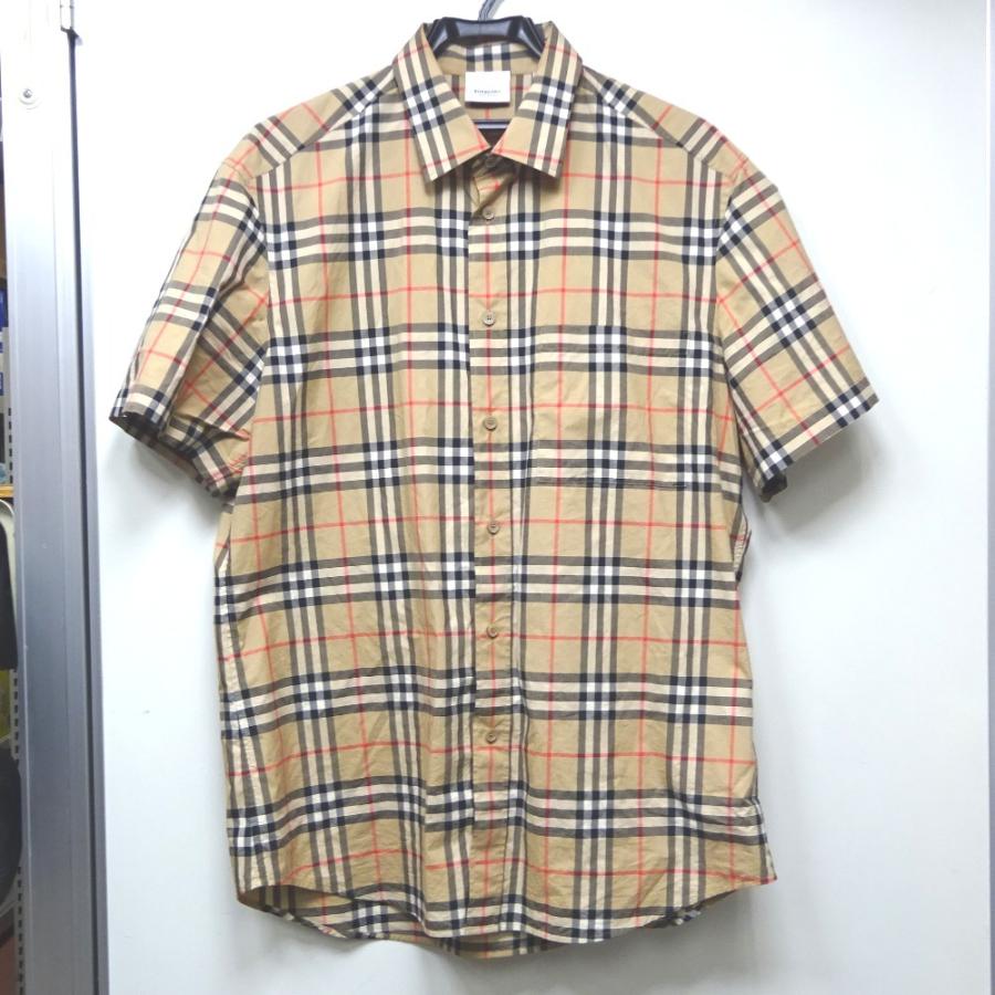 Burberry バーバリー ベージュ チェック柄 半袖シャツ 楽天市場】バーバリー BURBERRY コットン クラシカルチェック
