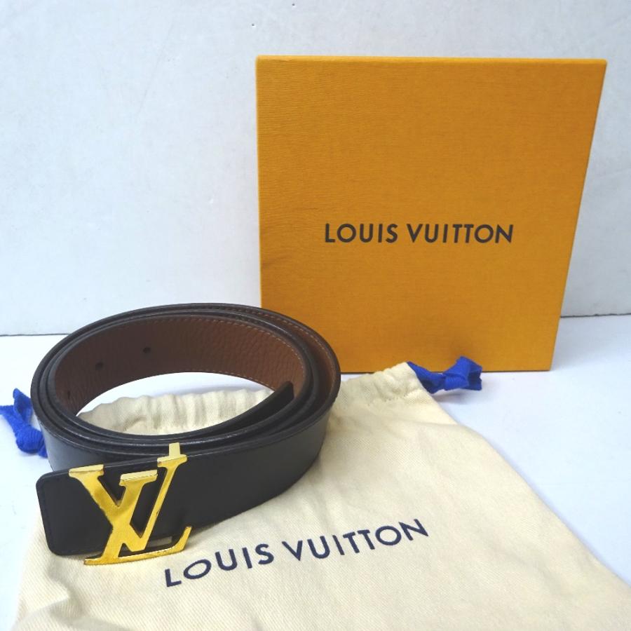 ルイ・ヴィトン ベルト サンチュール イニシャル N1011 ブラック/ブラウン Ft1133561 中古 LOUIS VUITTON（ルイ・ヴィトン） Ft1133561 ベルト サンチュール