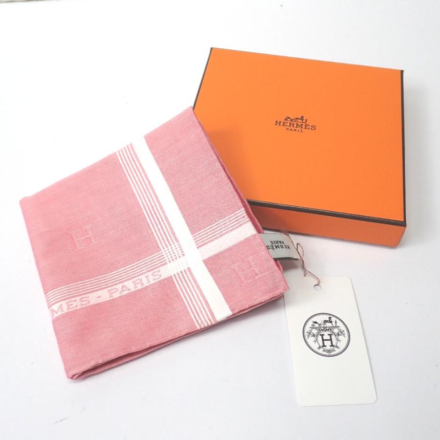 新品☆HERMES エルメス ピンク Hロゴ タオルハンカチ 新品未使用 HERMES Hロゴ タオルハンカチ ピンク 【公式通販】