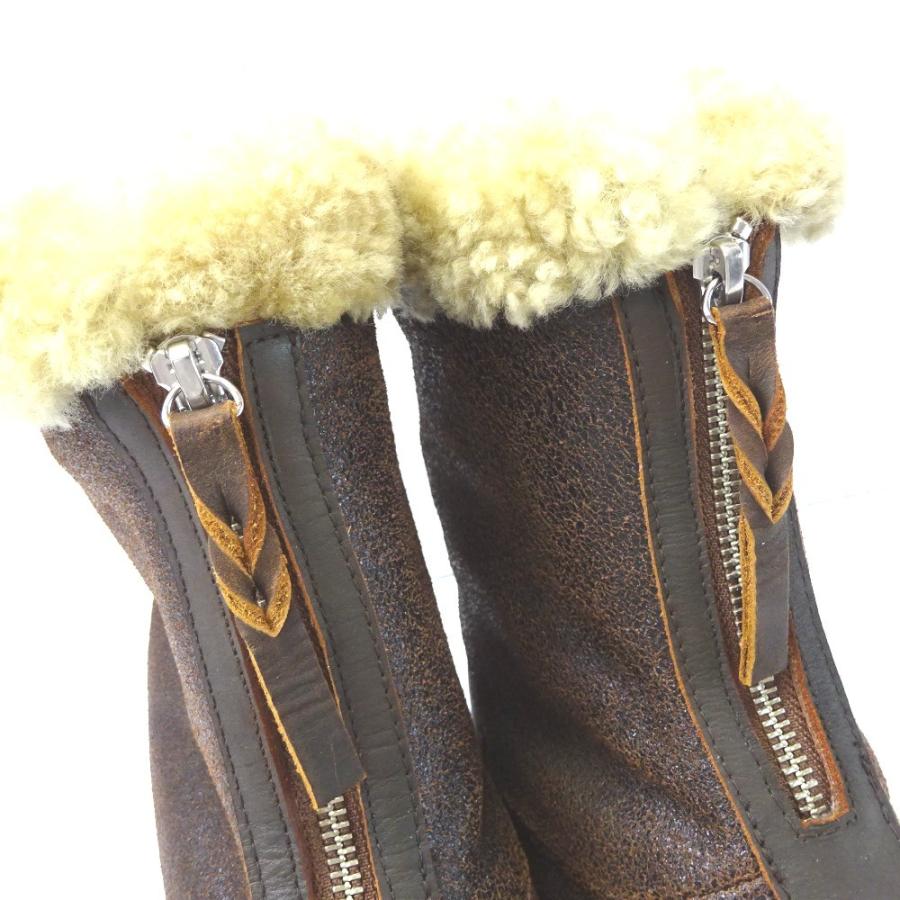 Ft540761 ワイズ ブーツ センタージップ ムートンブーツ FLIGHT BOOTS 