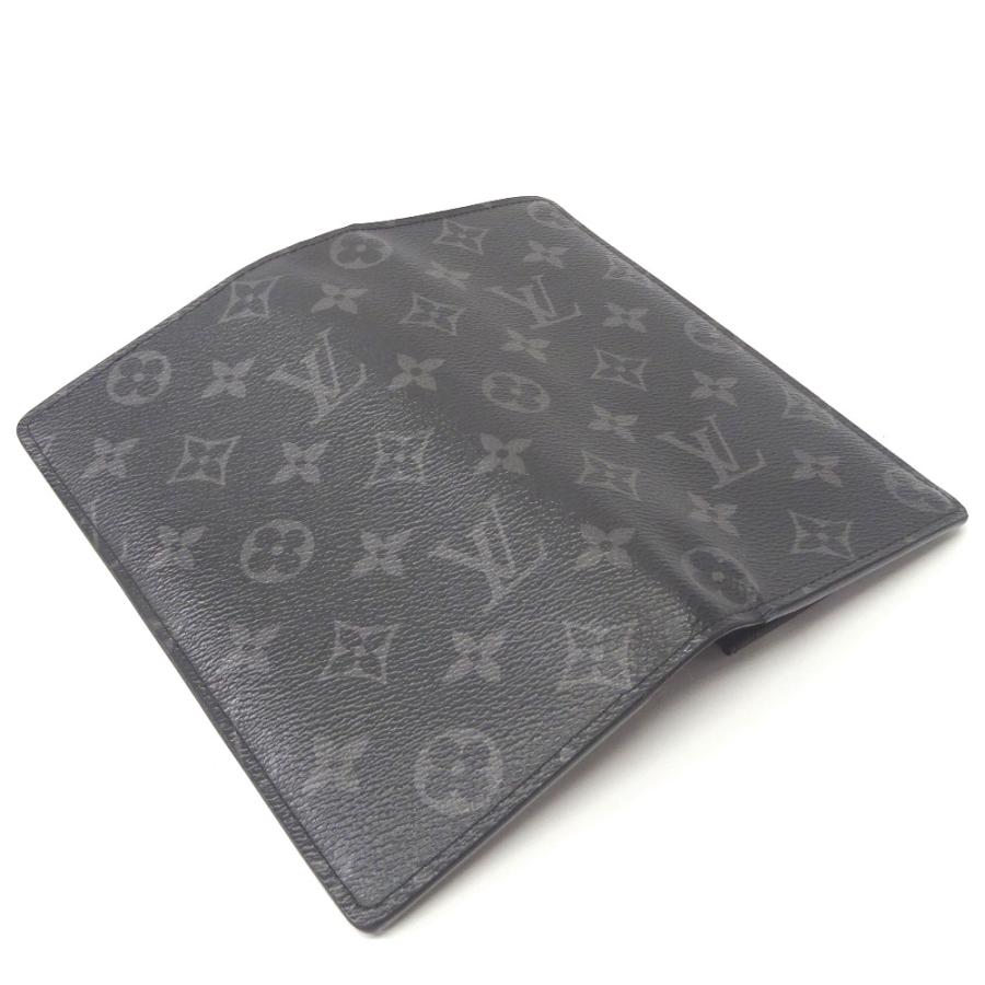 T ポイント5倍 二つ折り ポルトフォイユ ブラザ ルイヴィトン Vuitton Louis 長財布 メンズ 中古 002 M モノグラムエクリプス メンズ財布 Www Kcapplauds Net