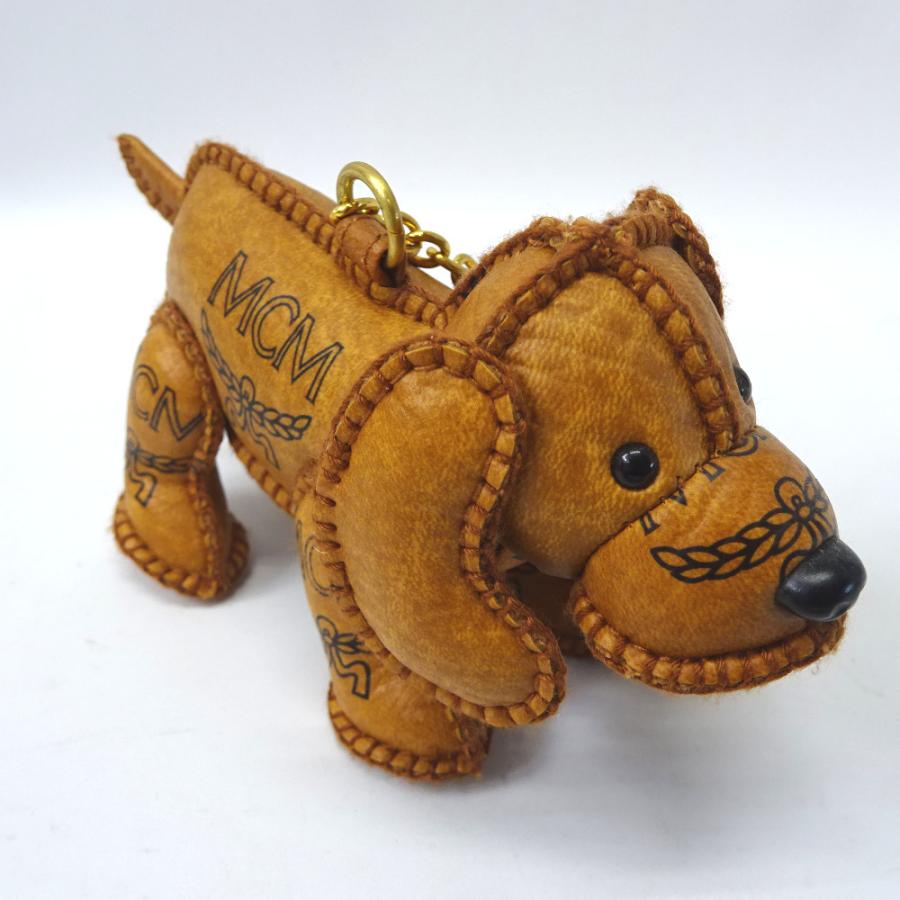 Ft548182 MCM チャーム キーリング キーホルダー 犬 ドッグ MYZ1SVI37
