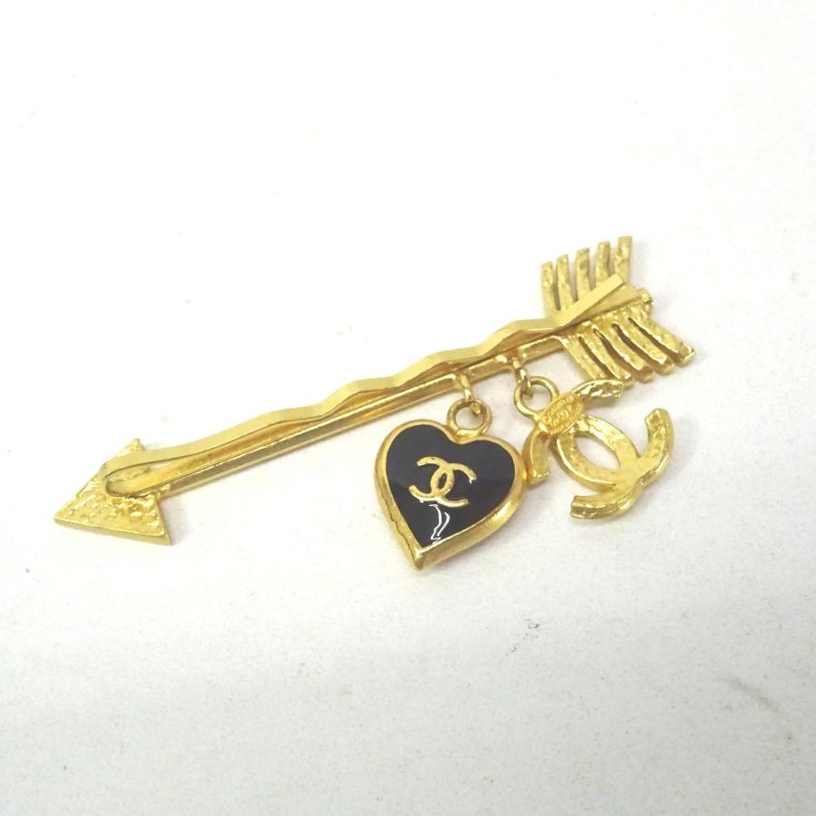 CHANEL ハート ココマーク ヘアピン 上品でガーリーな雰囲気に