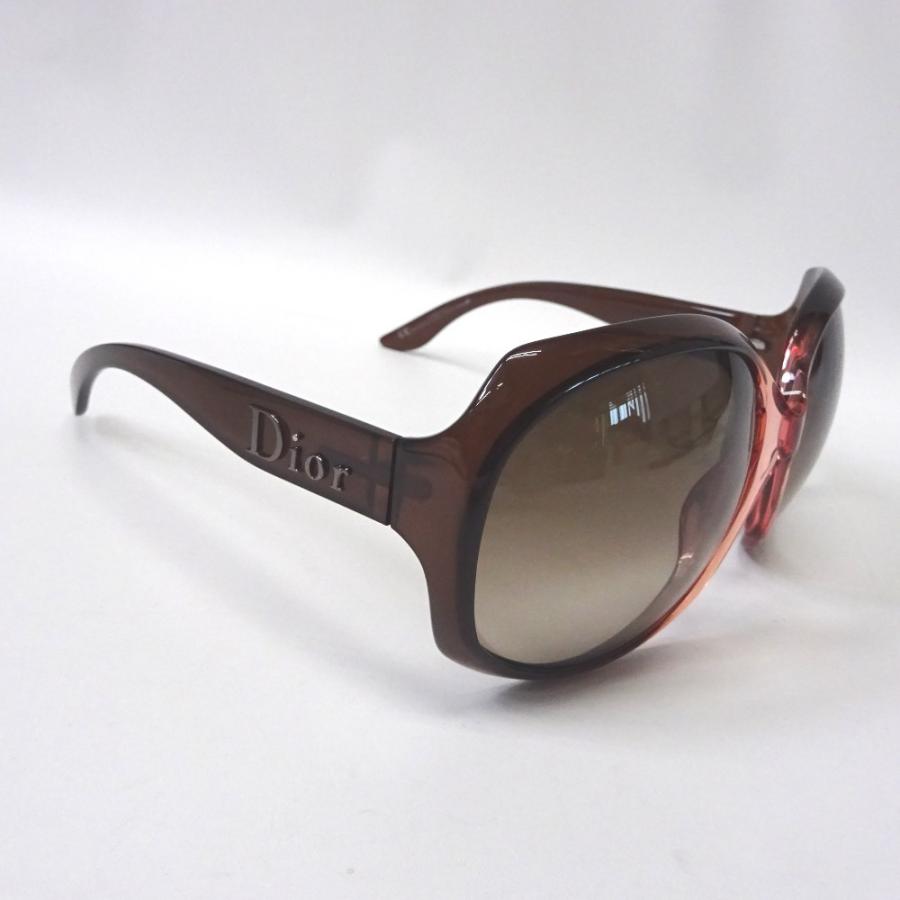 Ft558716 ディオール サングラス GLOSSY 1 A3FCC 赤茶×クリアレッド系
