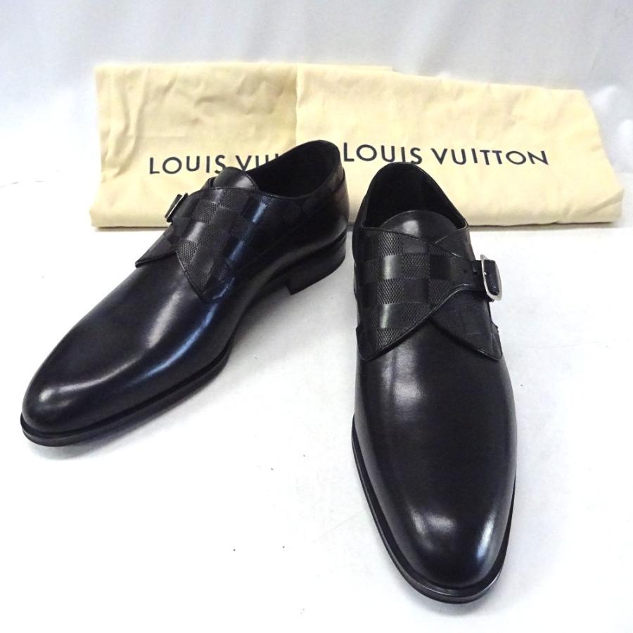 Ft566573 ルイ・ヴィトン 靴 ビジネスシューズ オースマン・ライン バックルシュー ブラック メンズ LOUIS VUITTON 中古  美品【質みなみ・二又瀬店】 :Ft566573:質みなみ ヤフーショッピング店 - 通販 - Yahoo!ショッピング