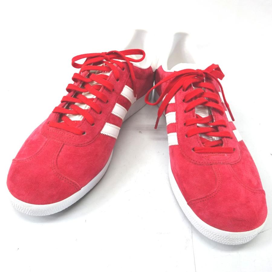 Ft579128 アディダス 靴 ローカットスニーカー スエード GAZELLE 029002 レッド #26.5cm メンズ adidas ...
