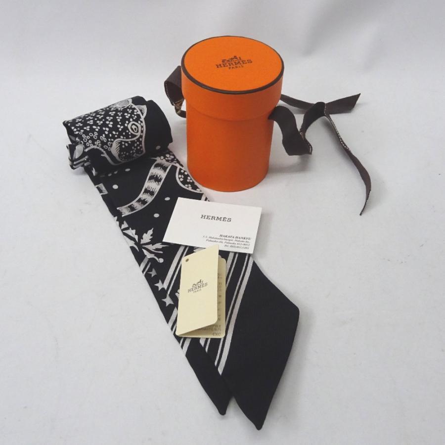【美品】HERMES エルメス ツイリー レオパード HERMES（エルメス） Ft605984 スカーフ ツイリー レオパード LES