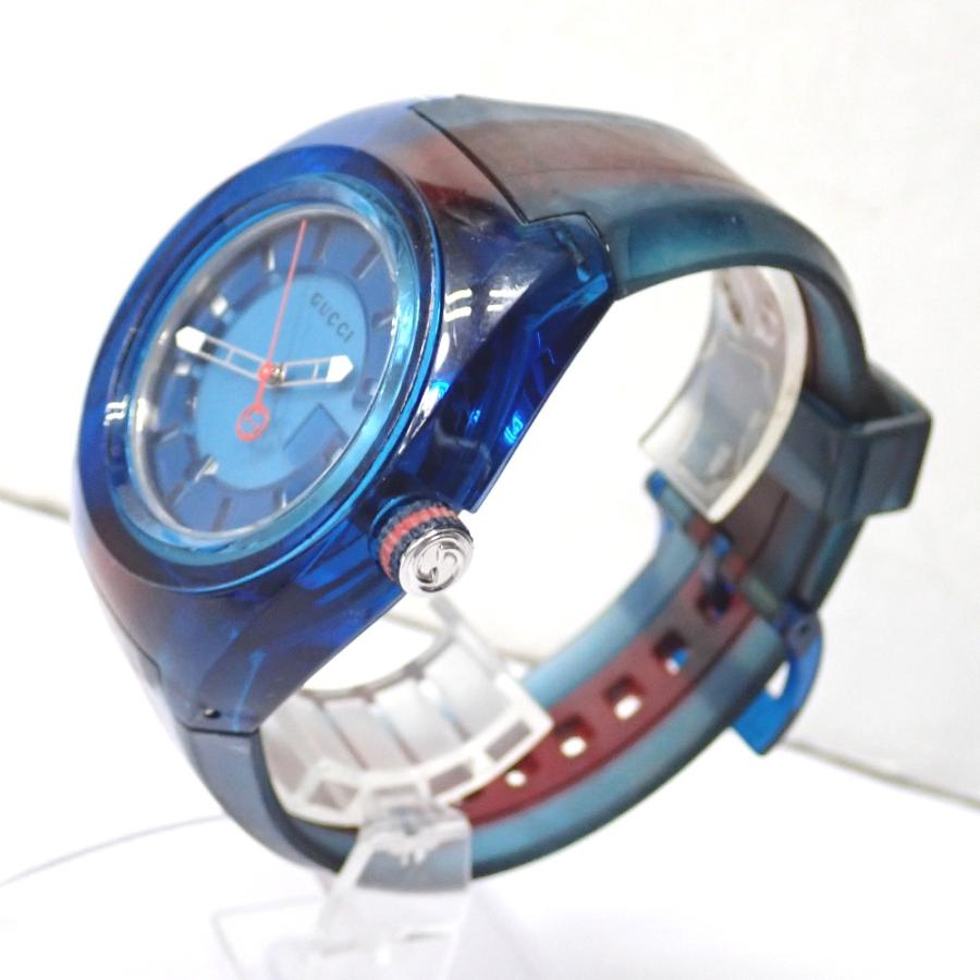 Ft642071 グッチ 腕時計 シンク 137.1 ブルー メンズ GUCCI 中古 : 質