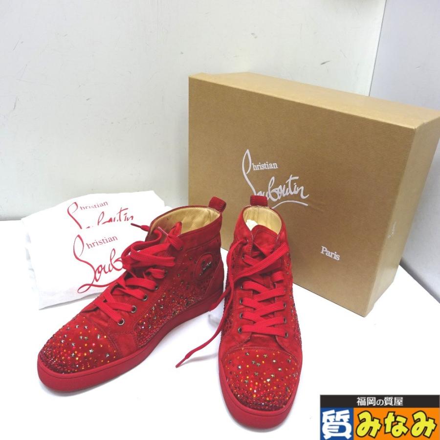 Ft Christian Louboutin クリスチャンルブタン Galaxtidude Flat スニーカー レッド 中古 質みなみ 二又瀬店 Epsi Rating Com