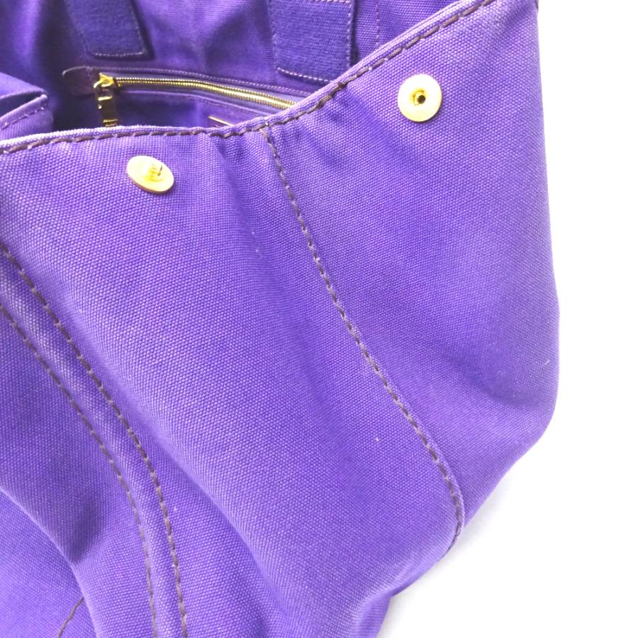 PRADA（プラダ） Ft926591 トートバッグ キャンバス カナパ パープル