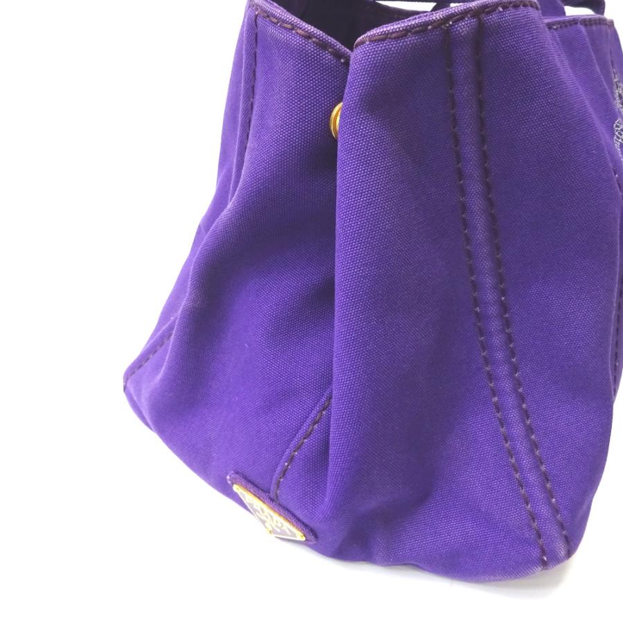 PRADA（プラダ） Ft926591 トートバッグ キャンバス カナパ パープル