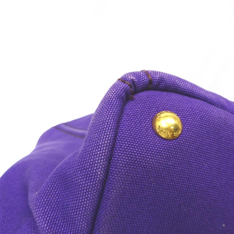 PRADA（プラダ） Ft926591 トートバッグ キャンバス カナパ パープル