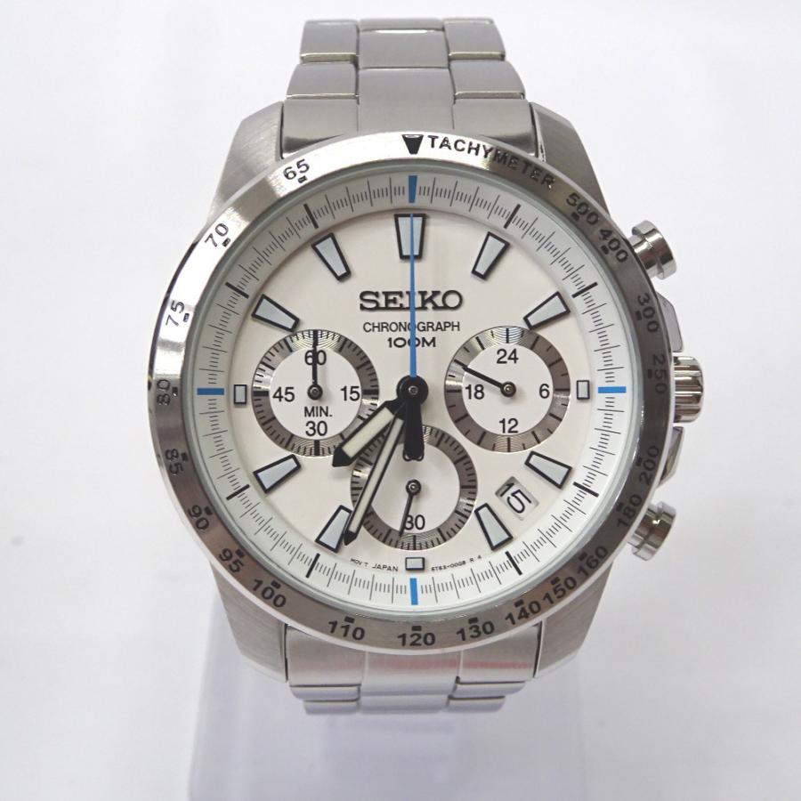 ✨SEIKO✨セイコー✨6T63-00D0✨クロノグラフ✨ホワイト文字盤✨腕時計 SEIKO（セイコー） Ft929341 腕時計 クロノグラフ 6T63-00D0 ホワイト